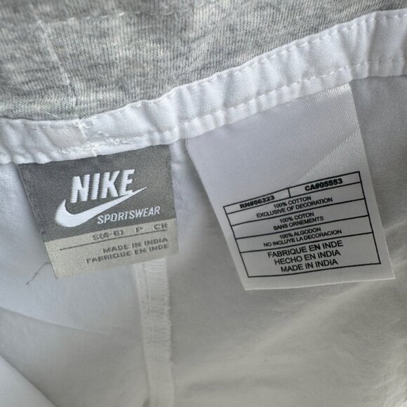Nike Sportswear White 100% Cotton Shorts Women's Size S (4-6). - Picture 4 of 6